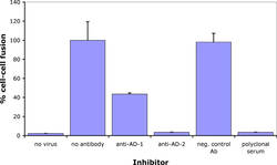 Bar graph of antibody levels